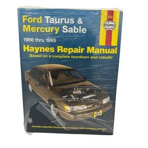 Haynes Repair Manual Ford Taurus Mercury Sable 1986-1995 New Sealed 36074
